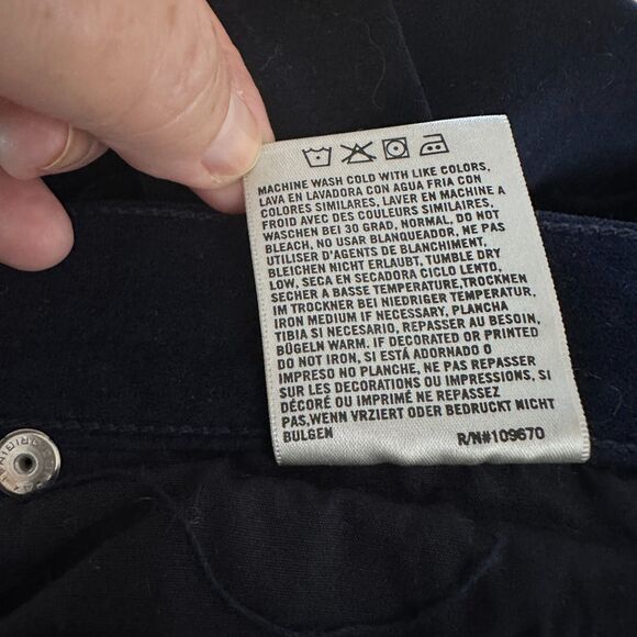 Citizens of Humanity Pants Women 31 Blue Velvet Avedon Low Rise Skinny Y2K Boho - Picture 7 of 14